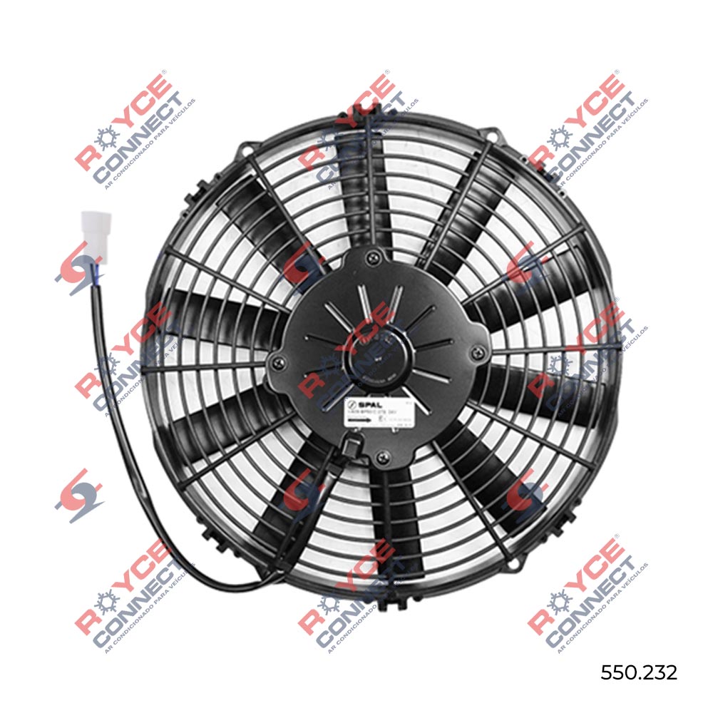 Eletroventilador Universal Spal Soprante 11 Polegadas Pás Reta 24