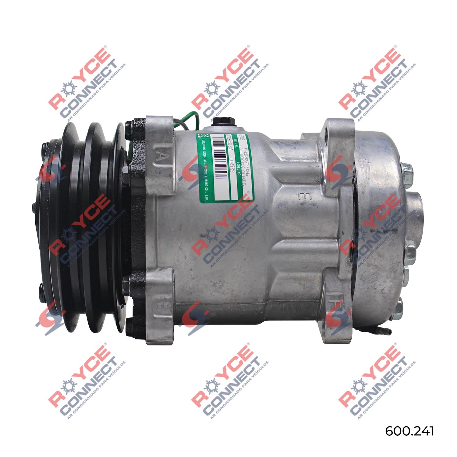 Compressor Sanden Original Aa H Aa Modelo Flex Orelhas Saida