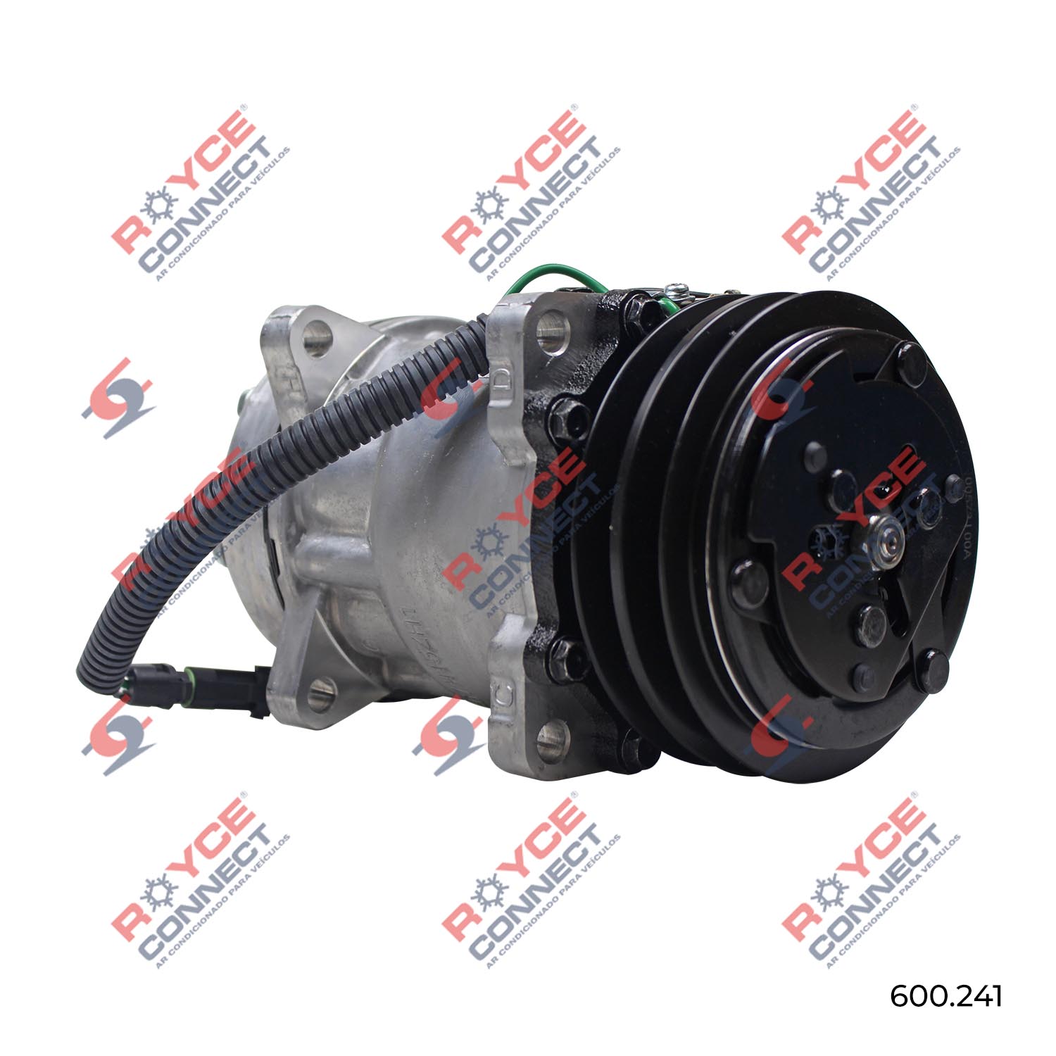 Compressor SANDEN Original AA7H15AA 4862 8 Orelhas Saida Traseira O